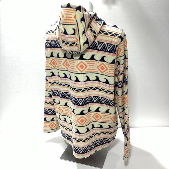 O’Neill Fleece Pullover Jacket NWT Multi Color Hood Quarter Zip XL - Picture 6 of 12